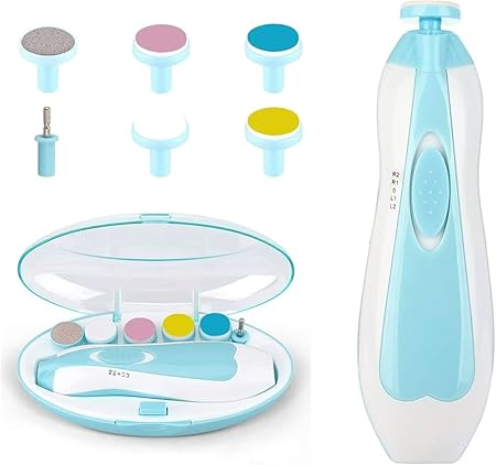 Baby Electric Nail Trimmer Set – 6-in-1 Safe Nail Care Kit