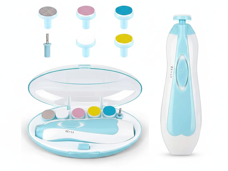 Baby Electric Nail Trimmer | Safe 6-in-1 Kit for Newborns & Toddlers | Robaz Global
